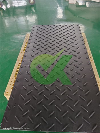 single-sided pattern temporary road mats 4×8 for architecture